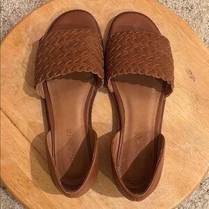 Madewell EUC Brown Leather Sandals